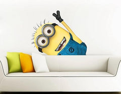 Minions Wall Stickers for Living Room, Bedroom, Kids Room (Vinyl, Standard, Multicolour) Crazy Things