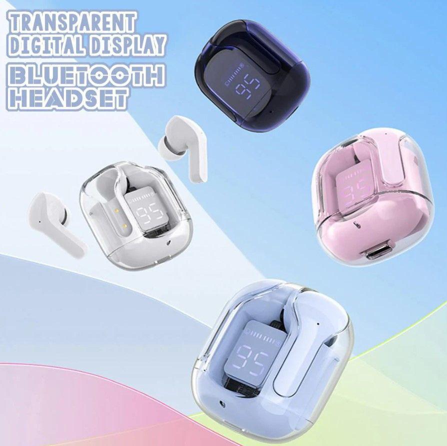 Premium Quality Air 31 Transparent Crystal Bluetooth Wireless Earbuds Head Crazy Things