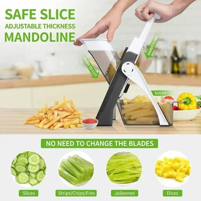 Mandoline Brava 5 in 1 Spring Slicer Crazy Things