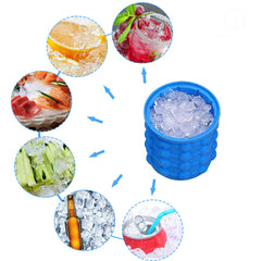 Silicone ice Cube Maker Ice Cube Mold Tray Portable Bucket Crazy Things