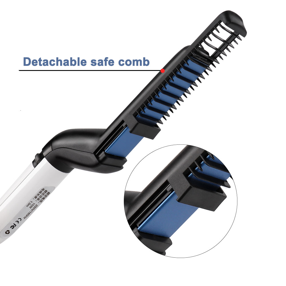 Men Quick Beard Straightener Styler Comb Multifunctional Hair Curling Curler Crazy Things