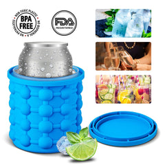 Silicone ice Cube Maker Ice Cube Mold Tray Portable Bucket Crazy Things