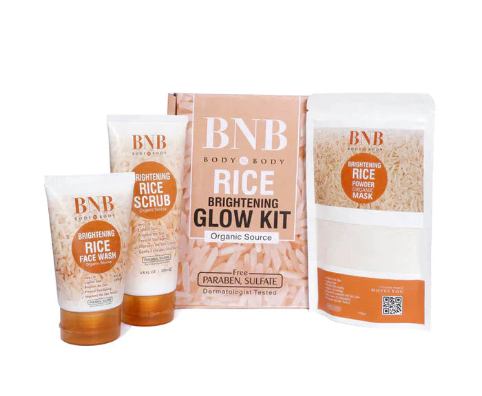 Rice Organic Glow Kit ( Rice Facewash + Rice Scrub +Rice Mask ) Crazy Things