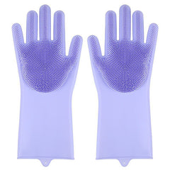 Dishwashing Cleaning Gloves Magic Silicone Rubber Dish Washing Glove for Household Crazy Things