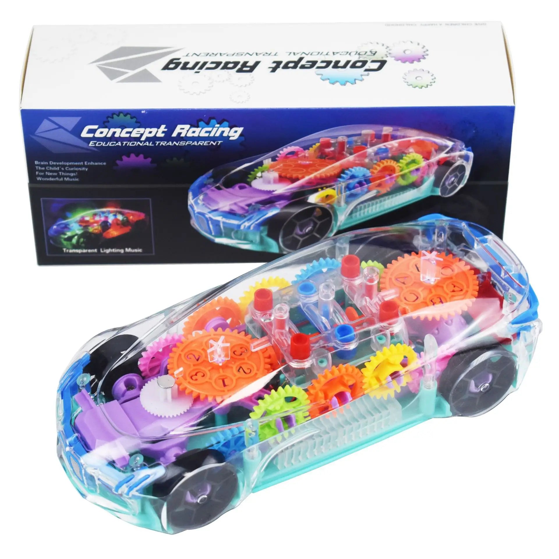 Concept Transparent Colorful Car Toy Crazy Things