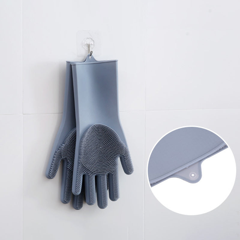 Dishwashing Cleaning Gloves Magic Silicone Rubber Dish Washing Glove for Household Crazy Things