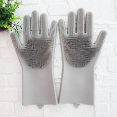 Dishwashing Cleaning Gloves Magic Silicone Rubber Dish Washing Glove for Household Crazy Things