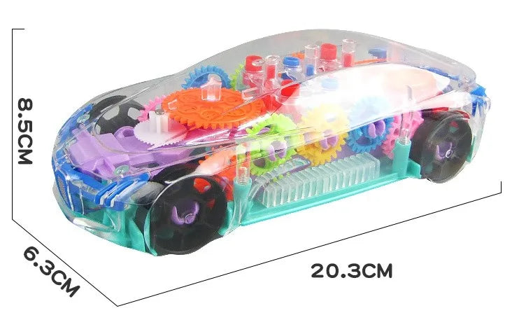 Concept Transparent Colorful Car Toy Crazy Things