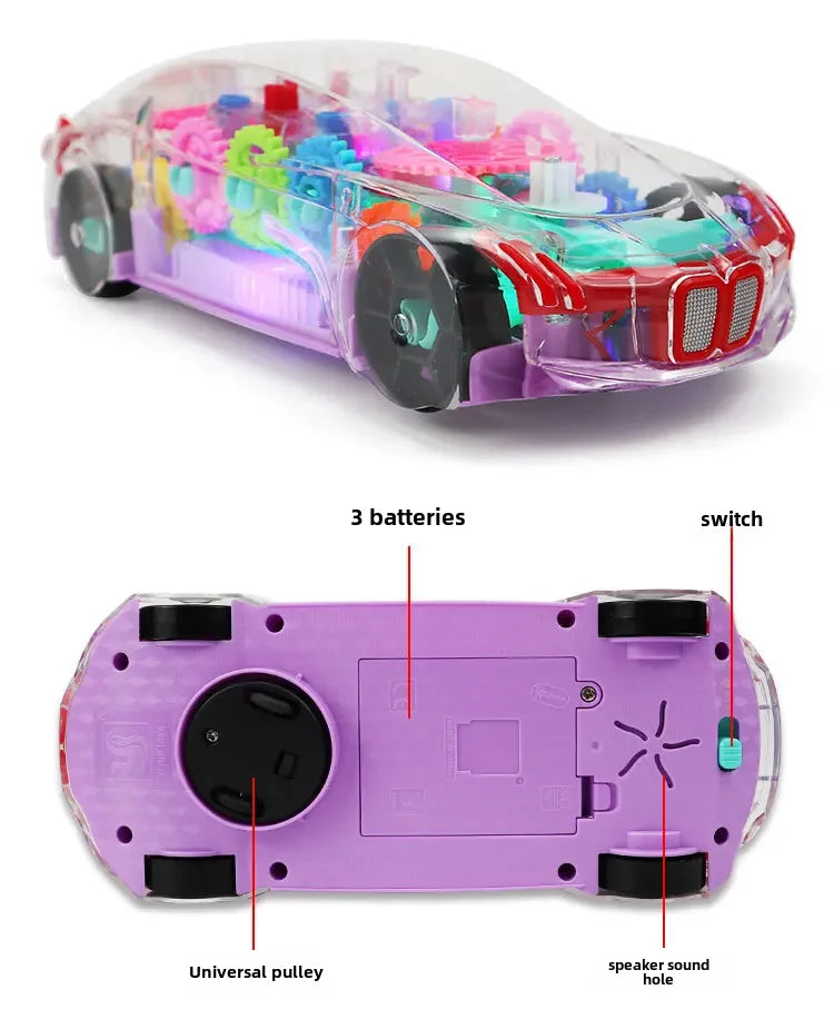 Concept Transparent Colorful Car Toy Crazy Things