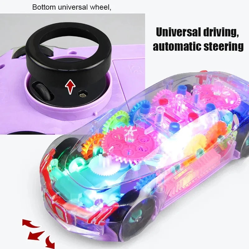 Concept Transparent Colorful Car Toy Crazy Things