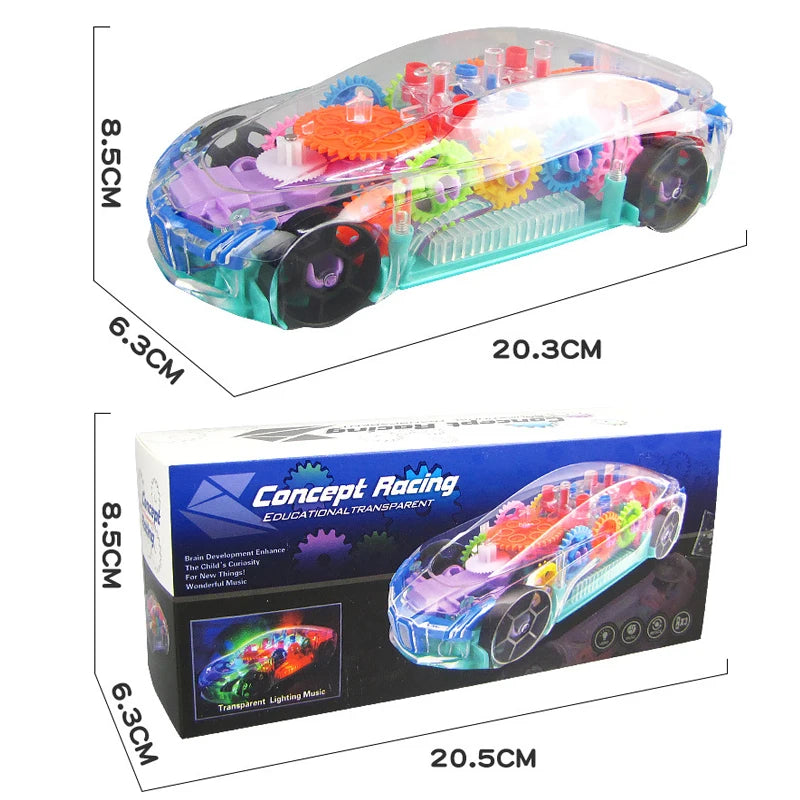 Concept Transparent Colorful Car Toy Crazy Things