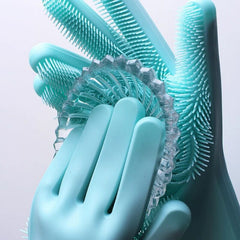 Dishwashing Cleaning Gloves Magic Silicone Rubber Dish Washing Glove for Household Crazy Things