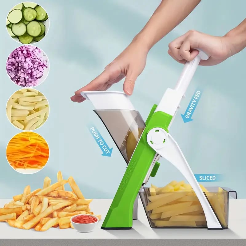 Mandoline Brava 5 in 1 Spring Slicer Crazy Things