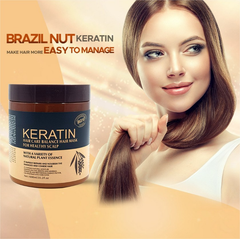 Brazil Nut Keratin Hair Mask & Keratin Hair Treatment for Healthy Scalp 500 ml Crazy Things